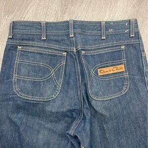 Oscar de la Renta straight-leg denim blue jeans vintage  32 31 men’s